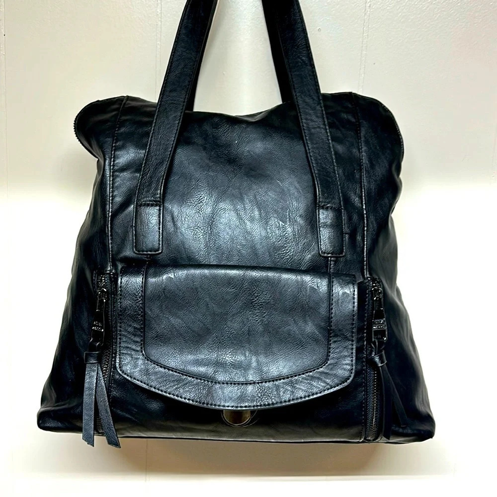 Steve Madden Faux Leather Tote - Picture 3 of 16